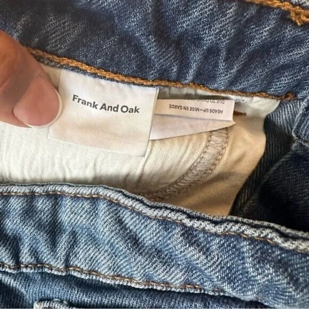Frank and Oak The Courtney high waisted jeans Size 27